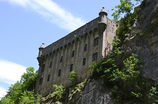 Vue du fort de portalet